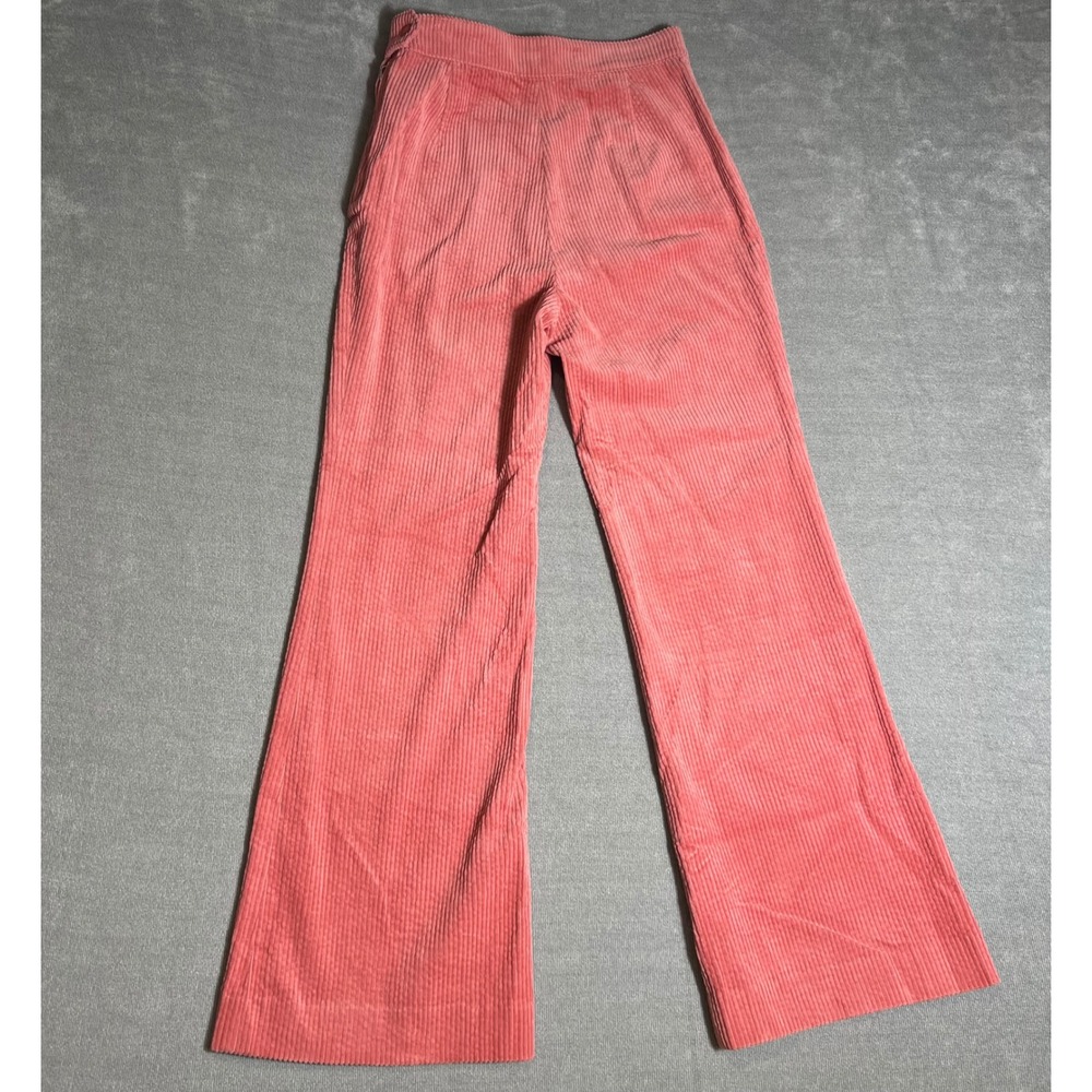 Snidel Pink Corduroy Wide Leg High Waisted Pants Size 1